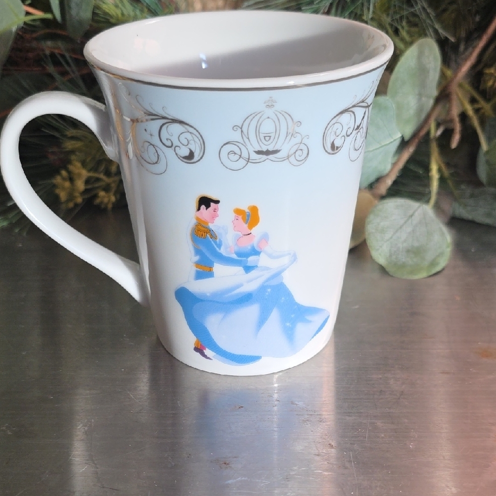 Disney White and Blue Mug with Gold Details - Picture 3 of 4